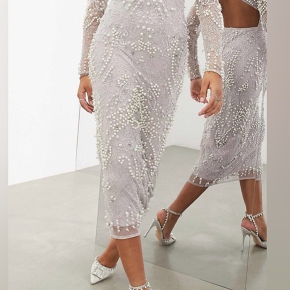 ASOS Edition Beaded Dress - Picture 3 of 14